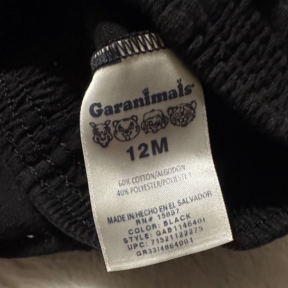 Garanimals Black Kids Shorts - Picture 2 of 3